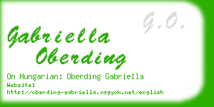 gabriella oberding business card